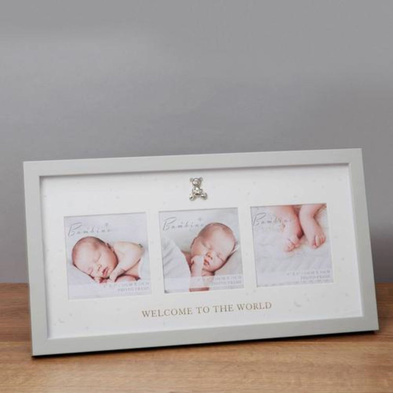 Bambino Baby Welcome To The World Photo Frame 4" x 4"
