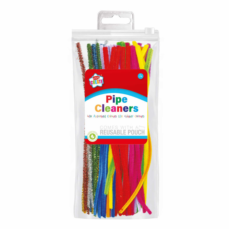 Assorted Coloured and Glitter Pipe Cleaners