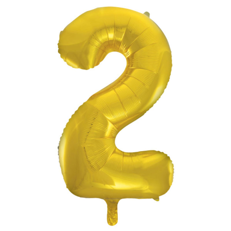 Giant Foil Number Balloon 34" Gold