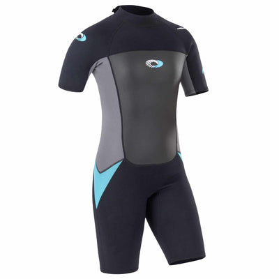 Wetsuits for Women Blue and Grey Half Length