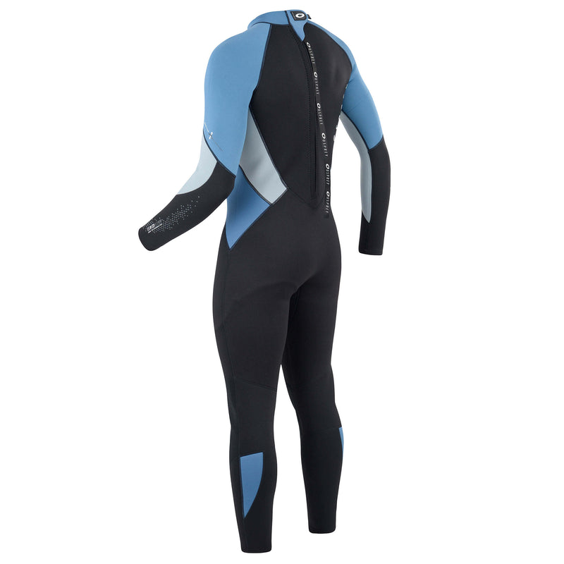 Osprey Black, Grey and Blue Mens Long 3mm Wetsuit