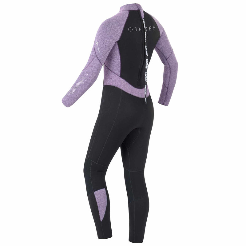 Long Ladies Wetsuit in Purple and Black 5mm