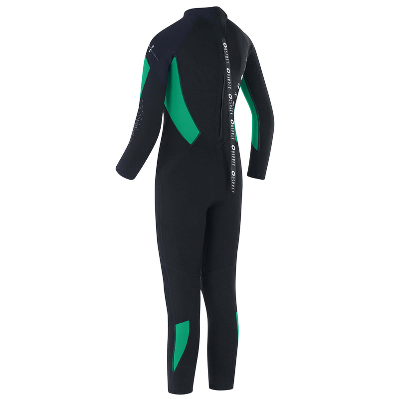 Osprey Boys Green and Black Long Wetsuit 3mm Thickness