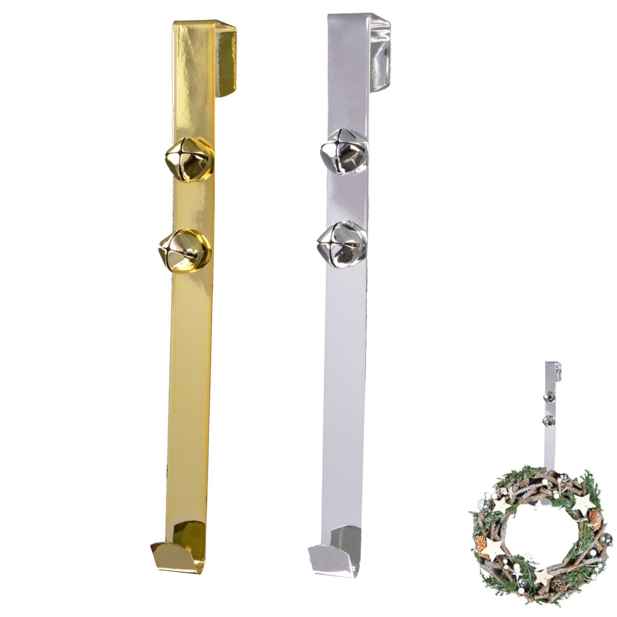 Christmas Wreath Hanger With Jingle Bells Wreath Making Supplies