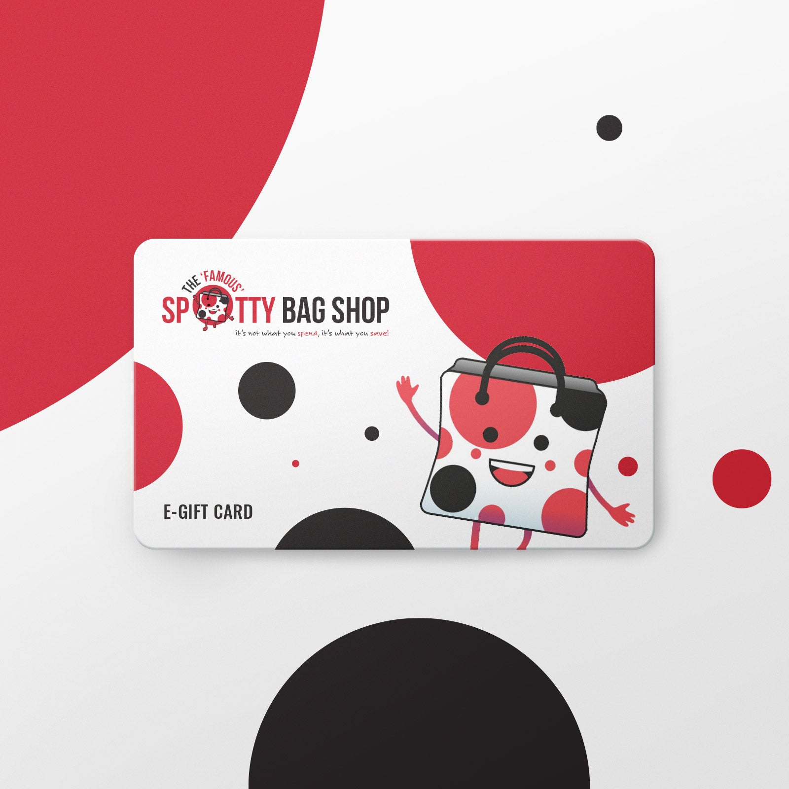 Online Gift Card REDEEMABLE ONLINE ONLY The Spotty Bag Shop