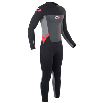 Osprey 5mm Mens Long Wetsuit Red Black and Grey