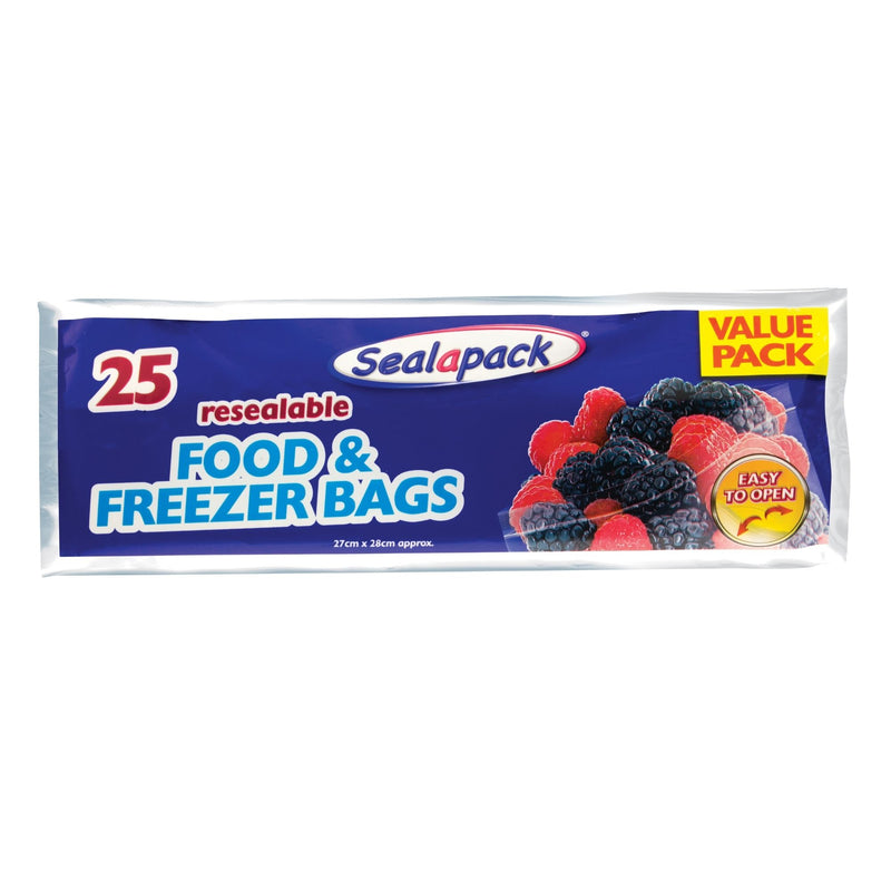 Sealapack Resealable Food and Freezer Bags Pack of 25