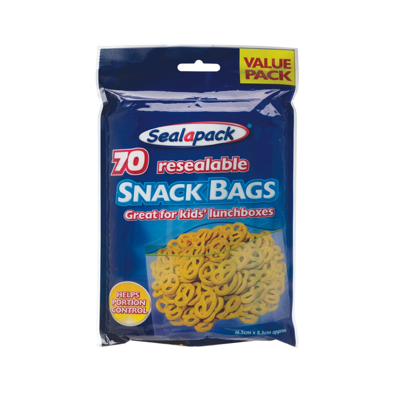 Sealapack Resealable Snack Bags Pack of 70