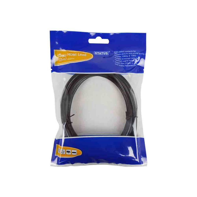 HDMI Gold Plated TV Lead 2m
