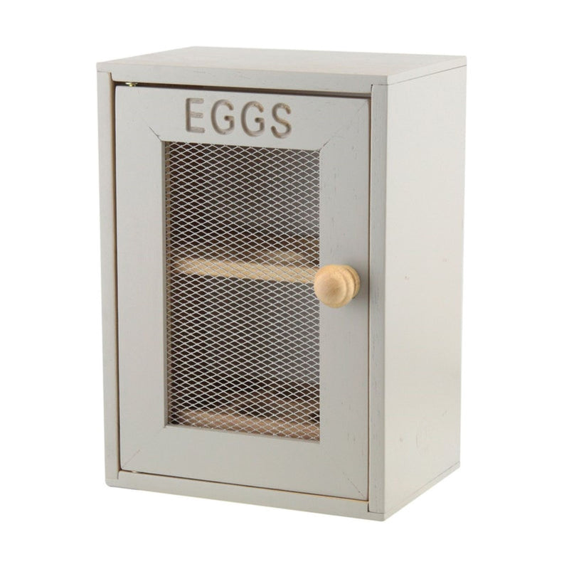 Rubber Wood Egg Cabinet Grey