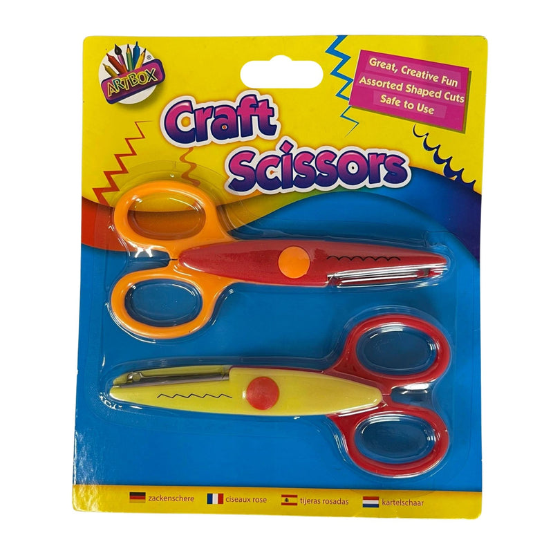 Craft Scissors Red and Yellow