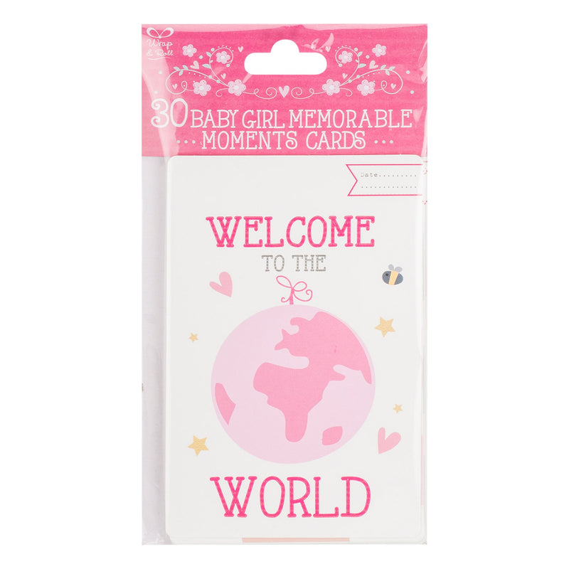 30 Baby Girl Milestone Moments Cards