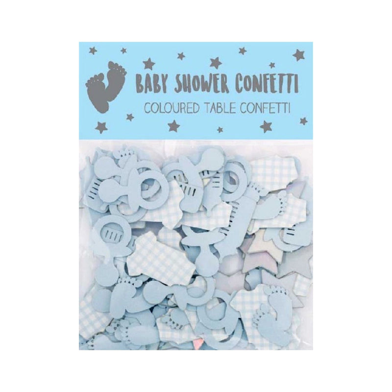 Baby Shower Confetti Blue