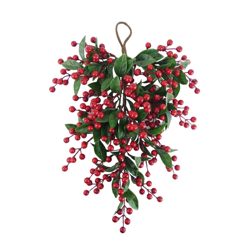 Bay Leaf and Berry Christmas Drop Hanger