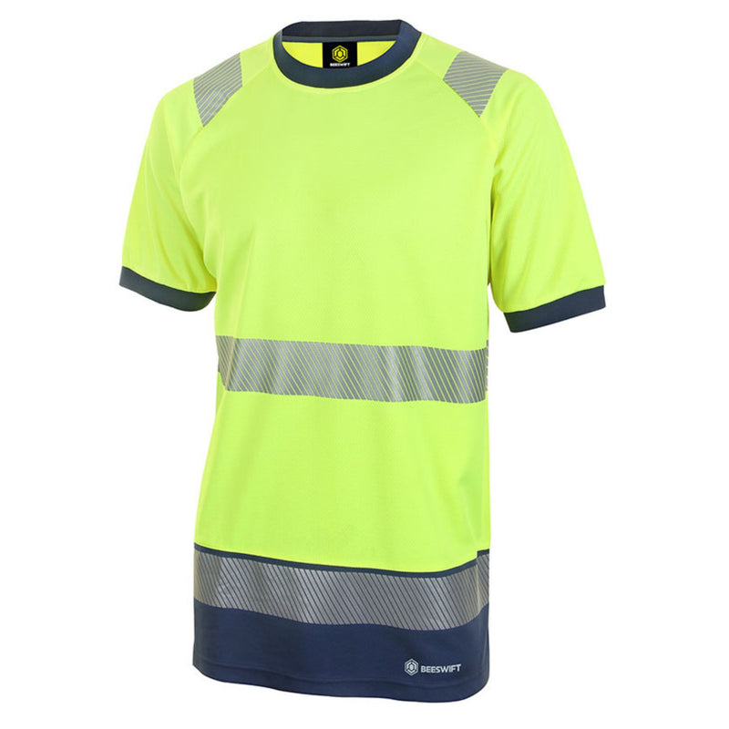 Hi Vis Two Tone T-Shirt Yellow