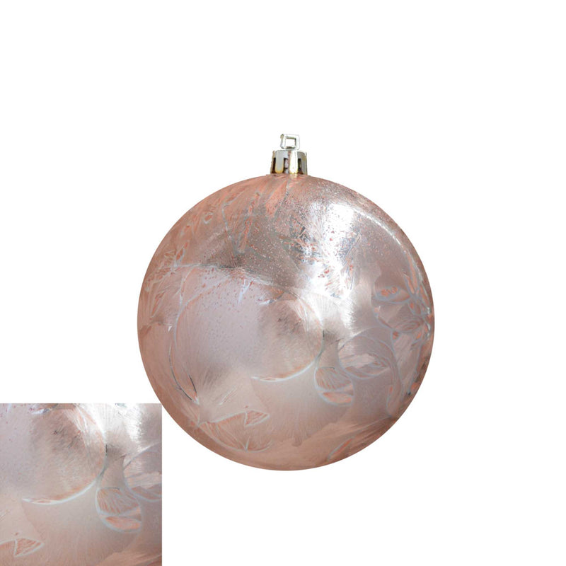 Feather Effect Rose Gold Bauble