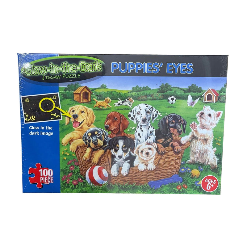 Glow In The Dark Puppies Jigsaw Puzzle
