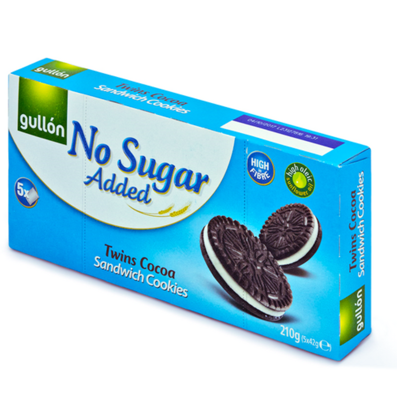 Gullon Sugar Free Twins Cocoa Sandwich Cookies