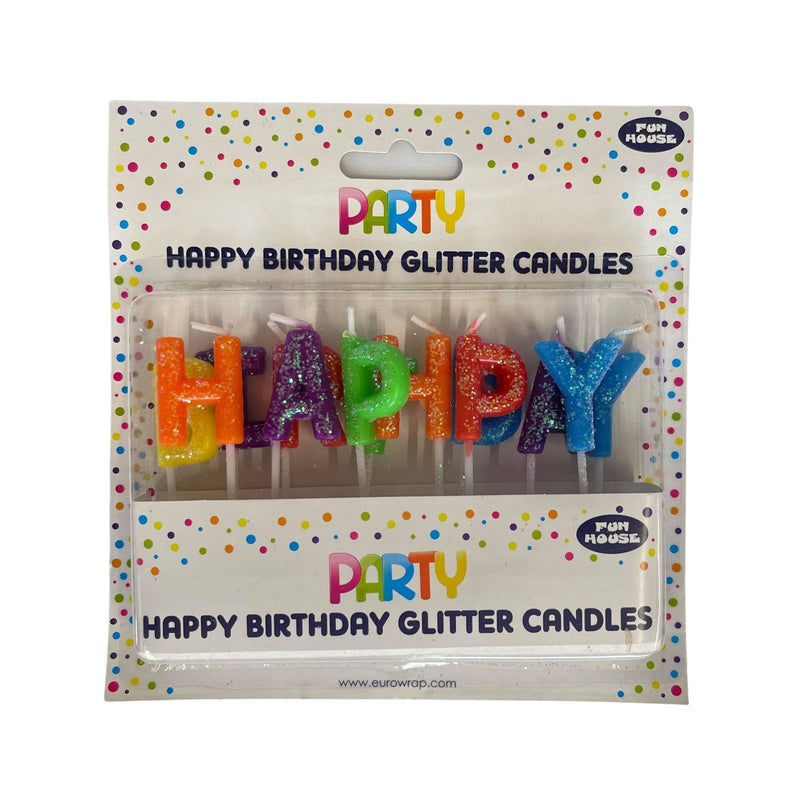 Happy Birthday Glitter Candles