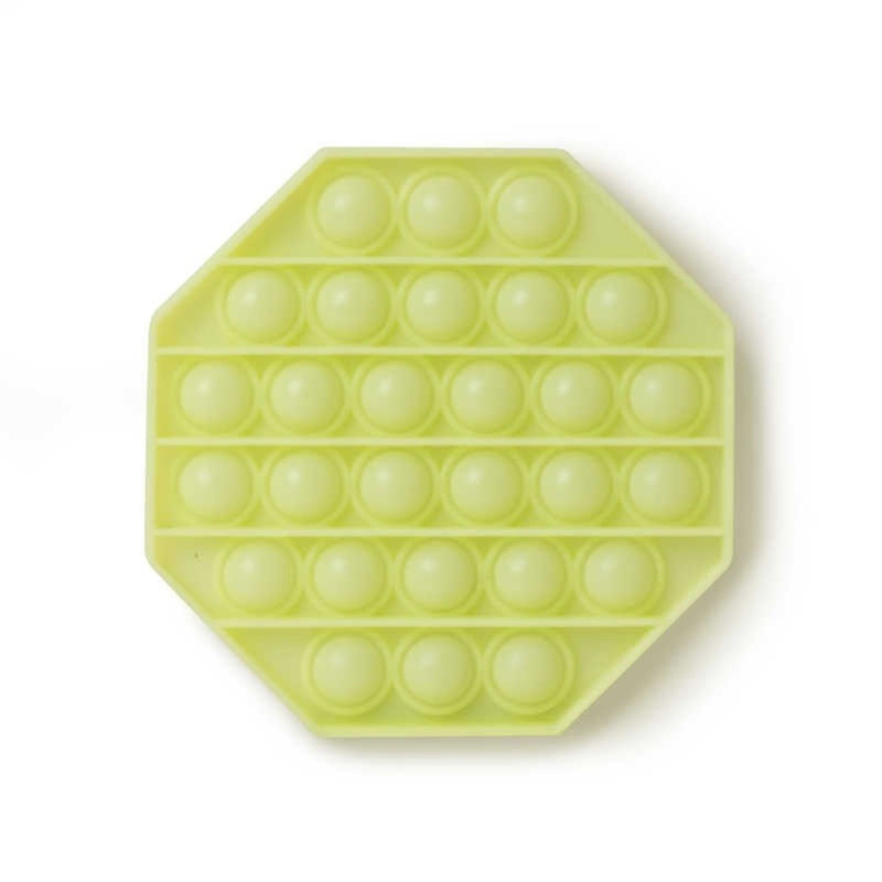 Push Popper Fidget Toy Glow in the Dark Hexagon