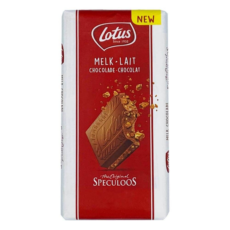 Lotus Biscoff Milk Chocolate With Speculoos Biscuit Pieces Bar 180g