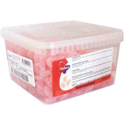 Malaco Tub of Sour Pink Watermelon Fizzy Sweets