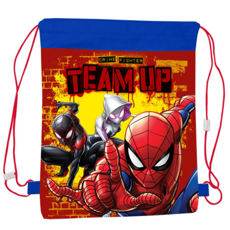Marvel Spiderman 'Team Up' Pull String Bag – The Spotty Bag Shop