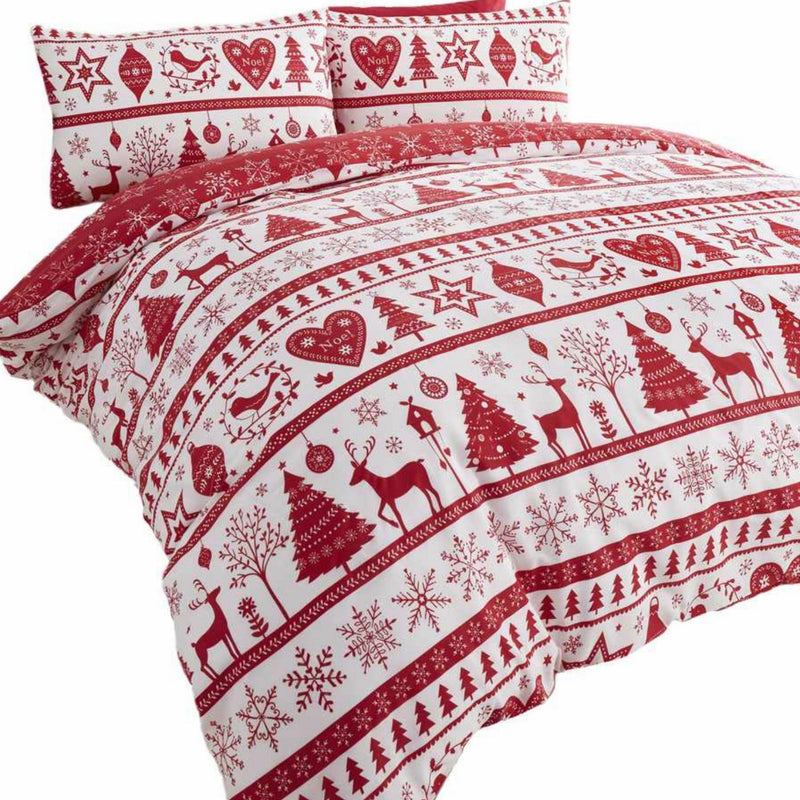 Noel Red Christmas Duvet Set