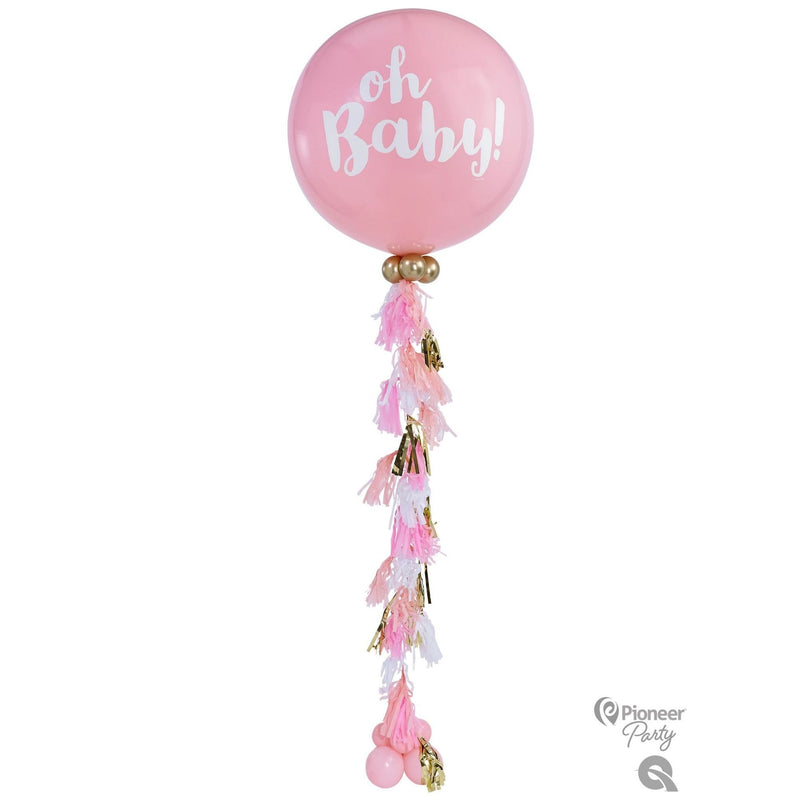 Tassel Garland Pink, White and Gold