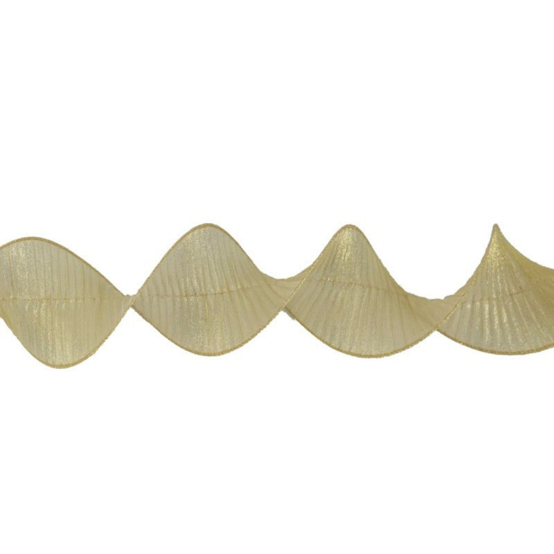 Ruffle Ribbon Gold 2.7m
