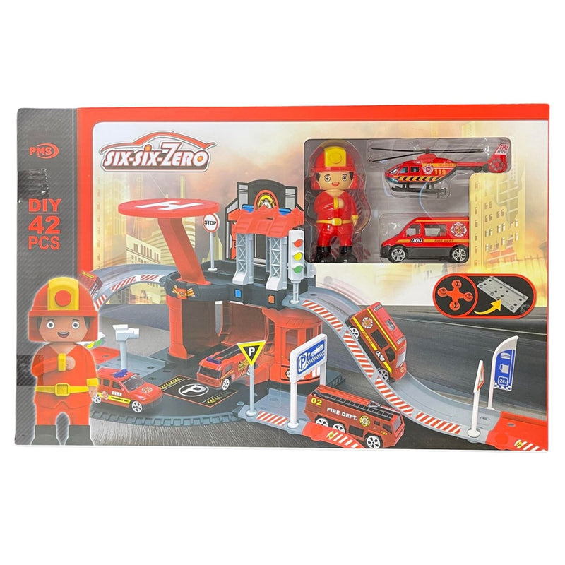 Six-Six-Zero Fire Station 44 Piece Playset