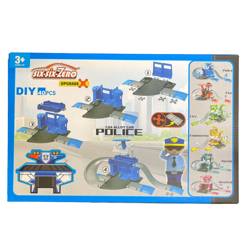 Six-Six-Zero Police Station 44 Piece Playset