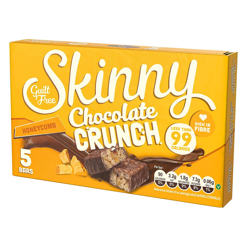 Skinny Chocolate Crunch Honeycomb Snack Bars
