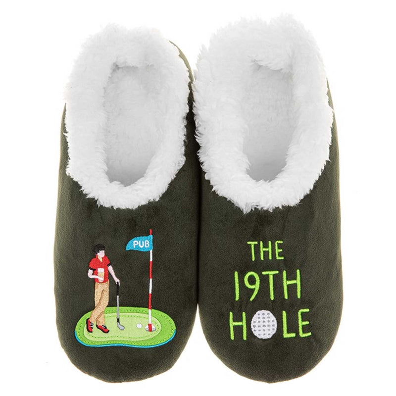 Snoozies Mens Pub 19th Hole Fleece Lined Slipper Socks