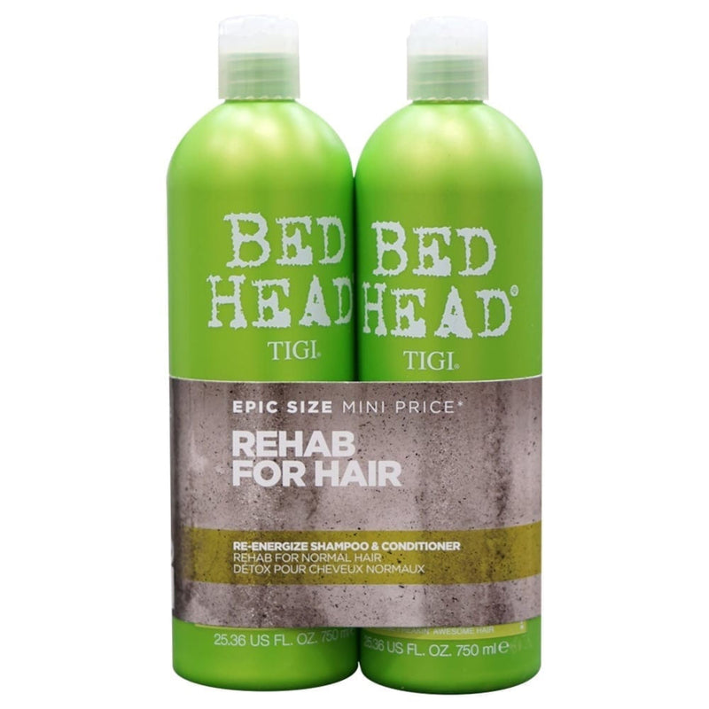 Bed Head Rehab for Hair Re-Energize Shampoo and Conditioner 2 x 750ml