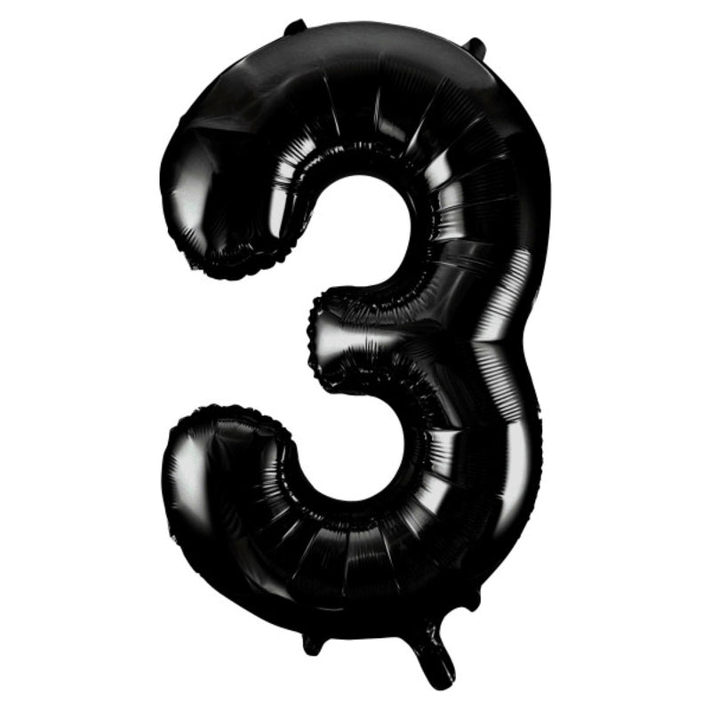 Giant Foil Number Balloon 34" Black