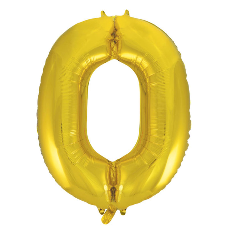 Giant Foil Number Balloon 34" Gold