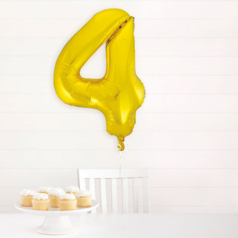 Giant Foil Number Balloon 34" Gold