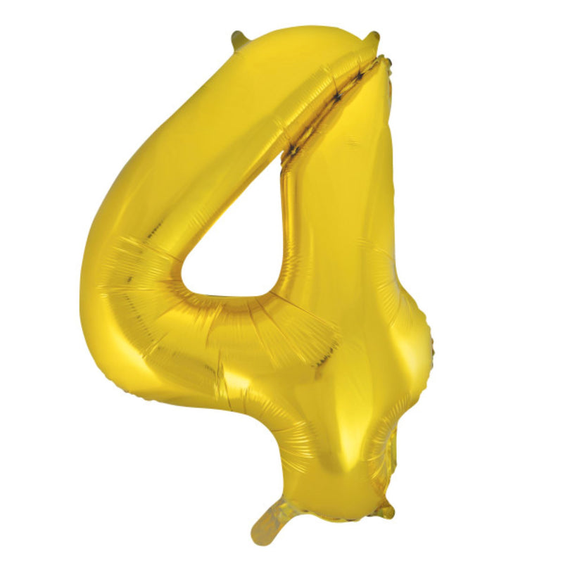 Giant Foil Number Balloon 34" Gold