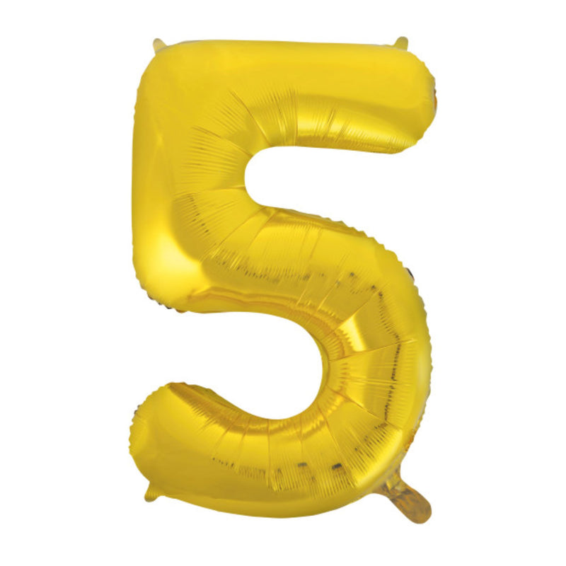 Giant Foil Number Balloon 34" Gold