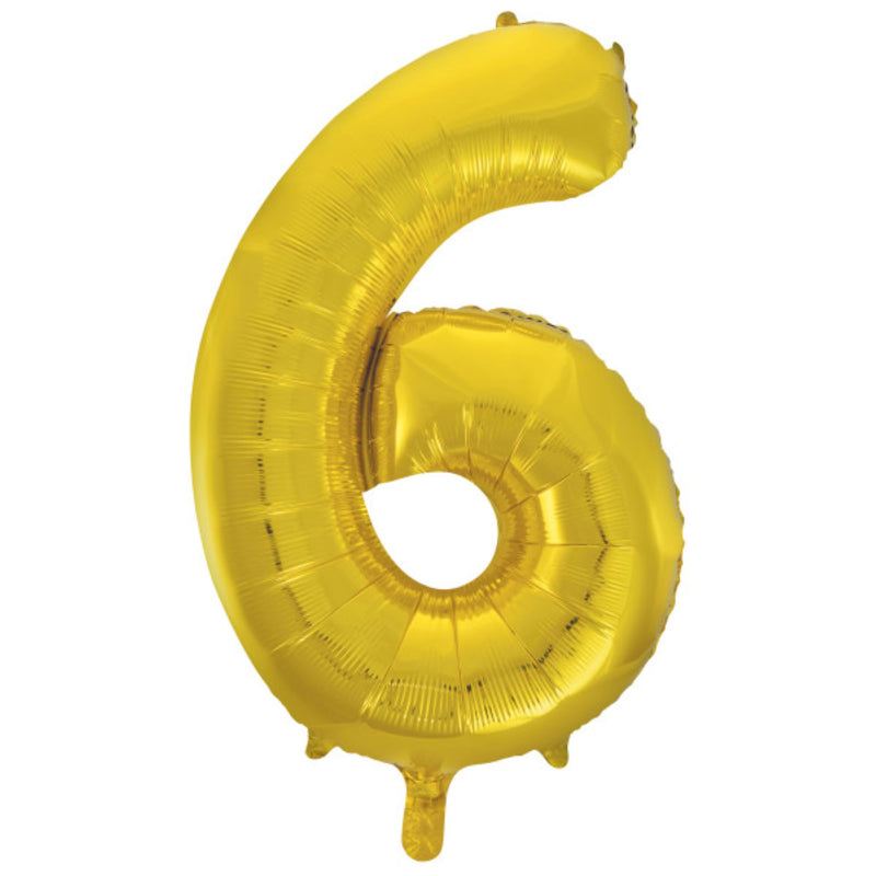 Giant Foil Number Balloon 34" Gold