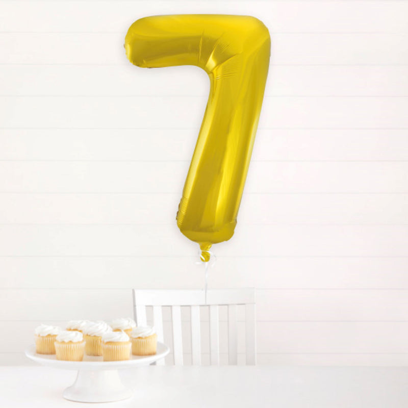 Giant Foil Number Balloon 34" Gold