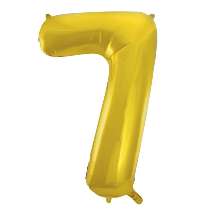 Giant Foil Number Balloon 34" Gold