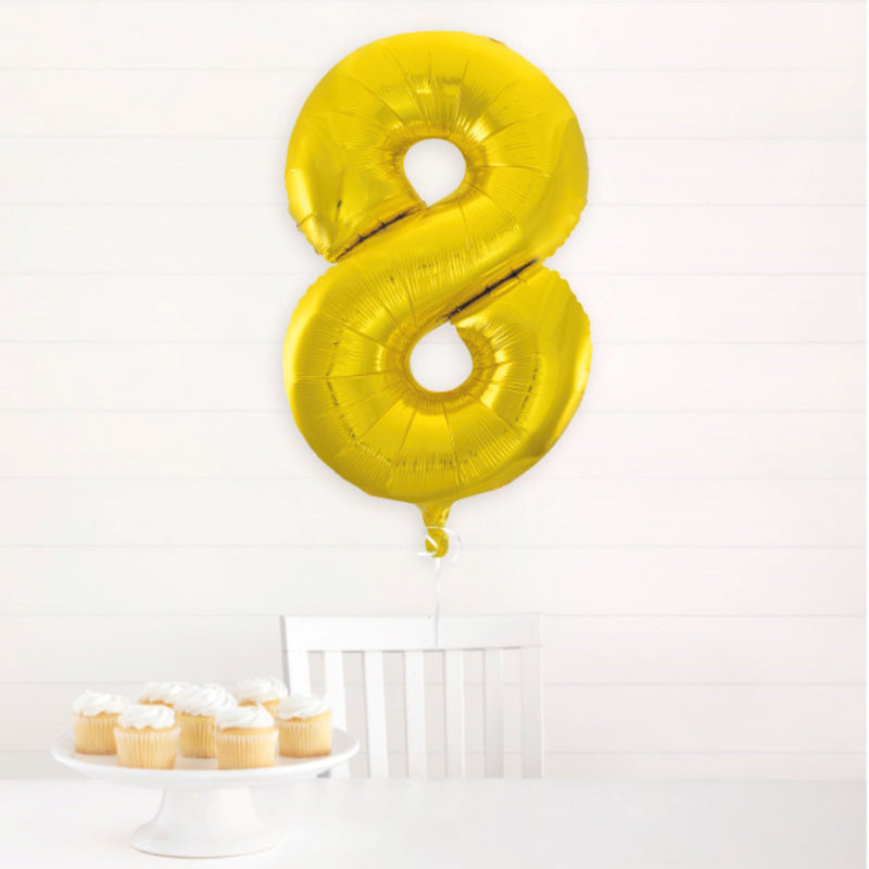 Giant Foil Number Balloon 34" Gold