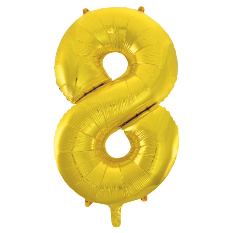 Giant Foil Number Balloon 34" Gold