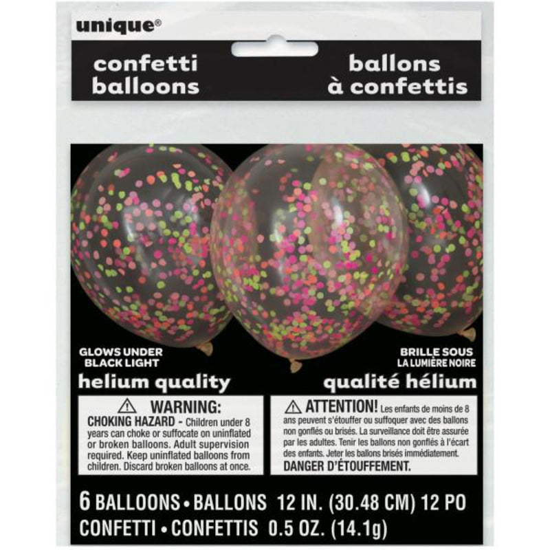Multi-Coloured Confetti Balloons