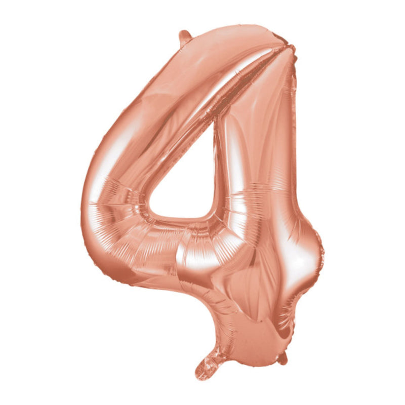 Giant Foil Number Balloon 34" Rose Gold