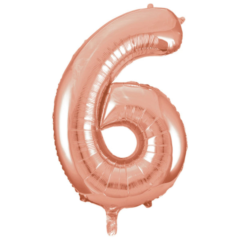 Giant Foil Number Balloon 34" Rose Gold