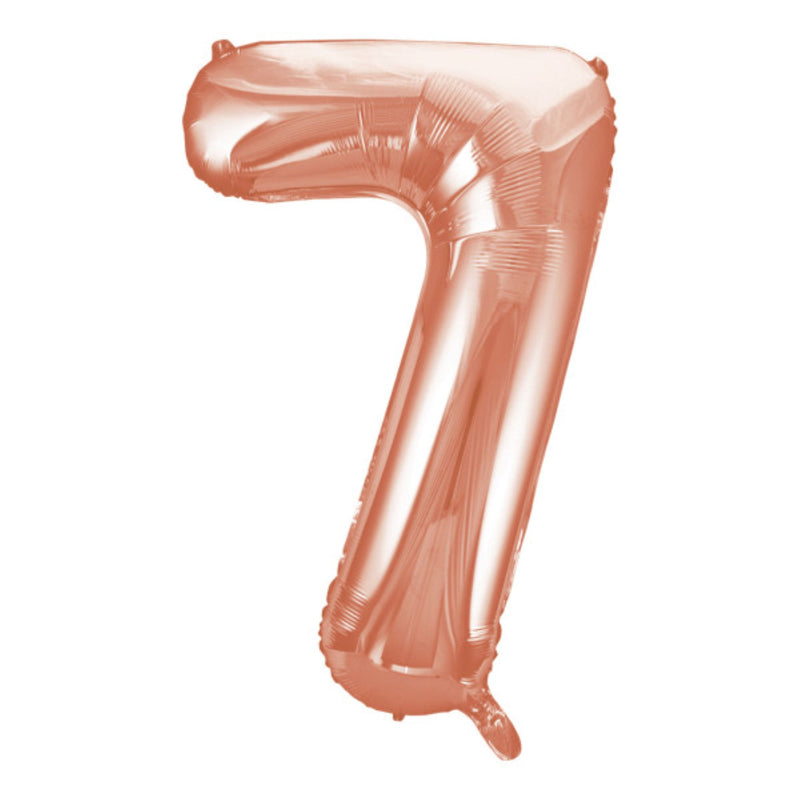 Giant Foil Number Balloon 34" Rose Gold