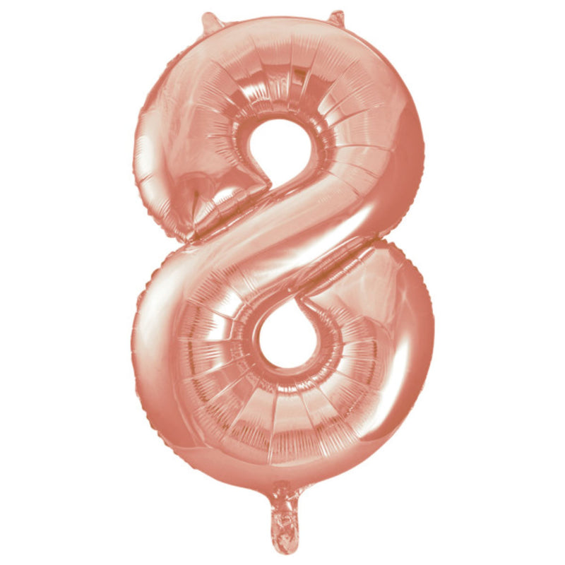 Giant Foil Number Balloon 34" Rose Gold